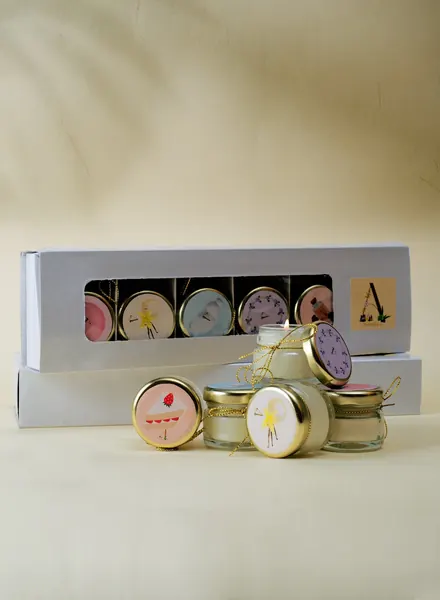 Set of 6 Mini Soy Candles